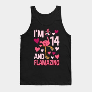 I'm 14 And Flamazing Flamingo Tank Top